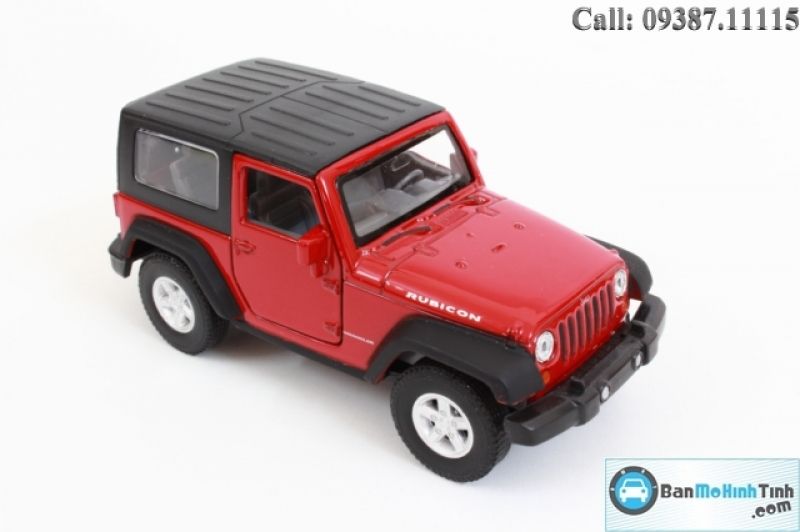  Mô hình xe Jeep Wrangler Rubicon Red 1:36 Welly 