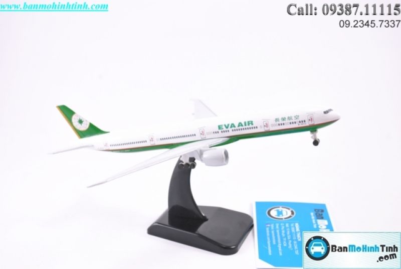  Mô hình máy bay Eva Air Boeing B777 20cm Everfly 