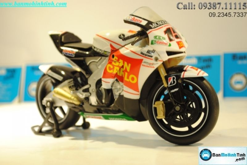  Mô hình xe mô tô  Honda RC212V No15 Alex De Angelis 2008 1:12 Newray 