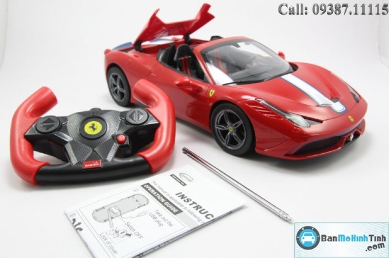  Xe điều khiển Ferrari 458 Special A Red RC 1:14 Rastar 