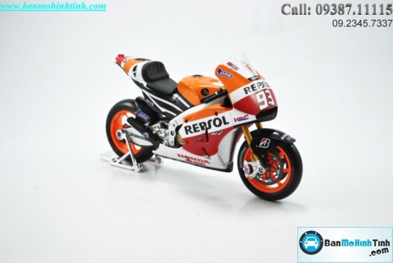 Mô hình xe mô tô  Honda Repsol RC213V No.93 1:18 Maisto 