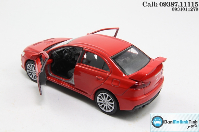 XE Mô hình xe ô tô-MITSUBISHI LANCER EVOLUTION RED