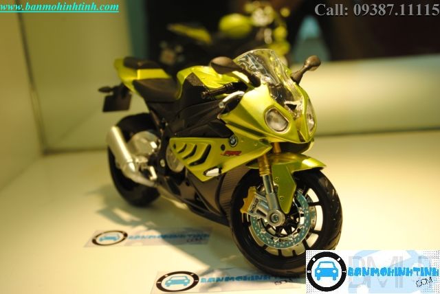  Mô hình xe mô tô  BMW R1000SS Yellow 1:12 Maisto 