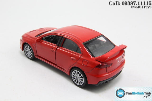 XE Mô hình xe ô tô-MITSUBISHI LANCER EVOLUTION RED