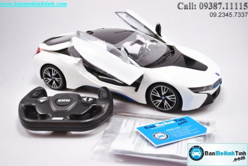  BMW I8 White (Cửa Tự Động) 1:14 Rastar 