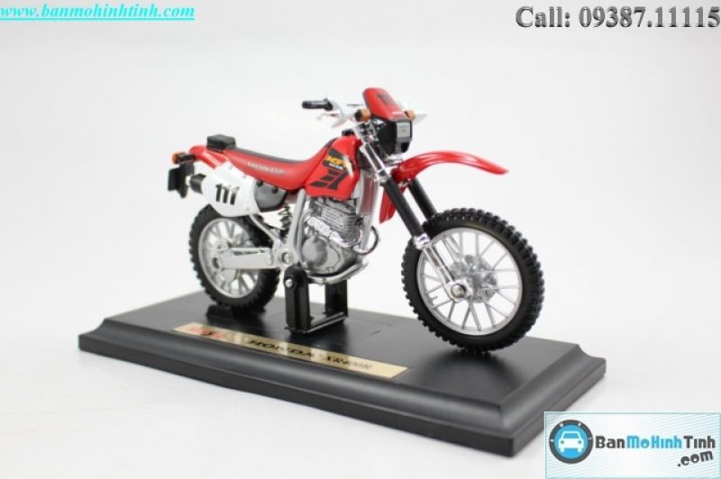 Mô hình xe mô tô Honda XR400R Red 1:18 Maisto