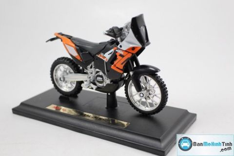 Mô hình xe mô tô KTM 450 Rally Orange 1:18 Maisto MH-20-13067