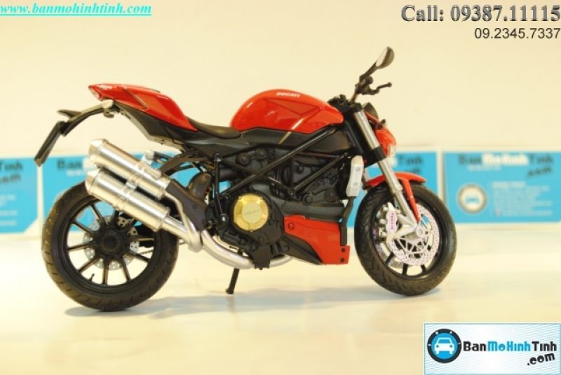  Mô hình xe mô tô  Ducati Street Fighter Red 1:12 - Joycity 