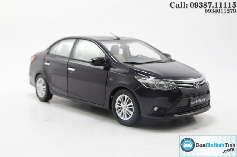  Mô hình xe Toyota Vios 2014 Onedirection Dark Purple 1:18 Paudi 