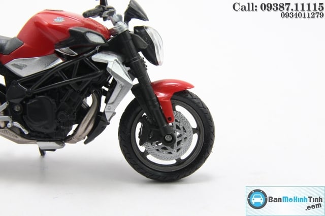 Mô hình xe mô tô MÔ TÔ-AGUSTA BRUTALE 990R RED
