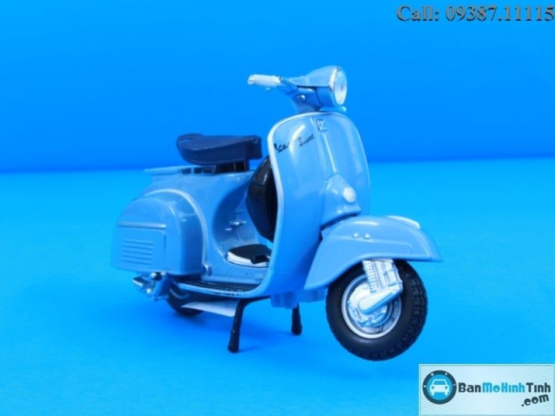  Mô hình xe Vespa VBC Super 150 Piaggio Blue 1:18 Maisto 