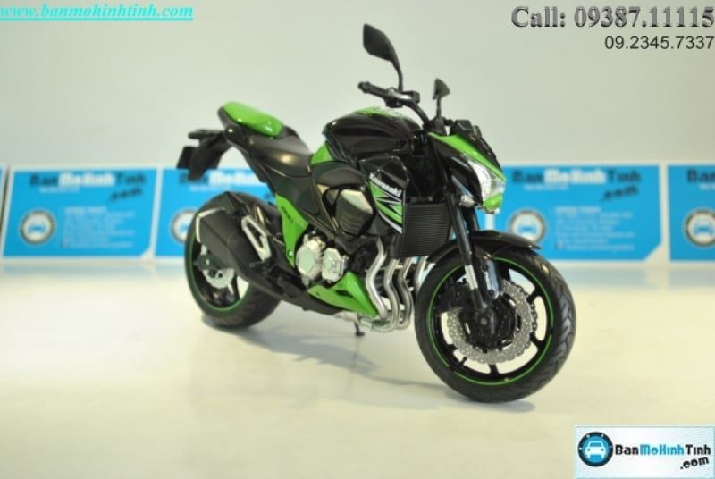  Mô hình xe mô tô  Kawasaki Z800 Green 1:12 Joycity 