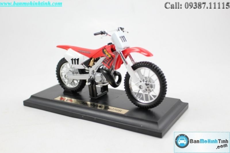  Mô hình xe mô tô Honda CR250R Red 1:18 Maisto 