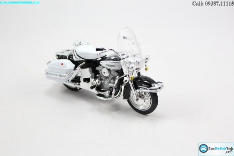  Mô hình xe mô tô  Harley - Davidson FLH Electra Glide 1966 1:18 Maisto 