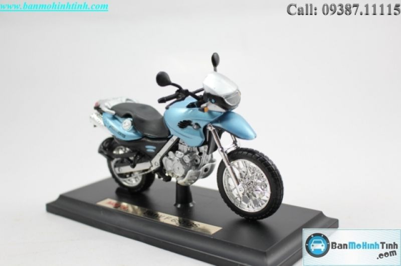  Mô hình xe mô tô BMW F650 GS Blue 1:18 Maisto 