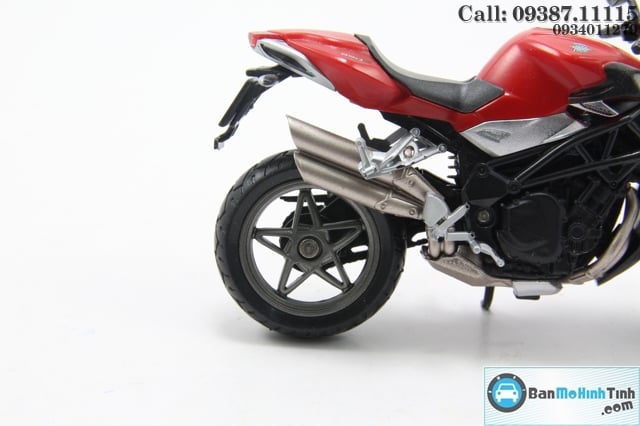 Mô hình xe mô tô MÔ TÔ-AGUSTA BRUTALE 990R RED