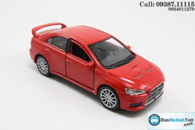 XE Mô hình xe ô tô-MITSUBISHI LANCER EVOLUTION RED