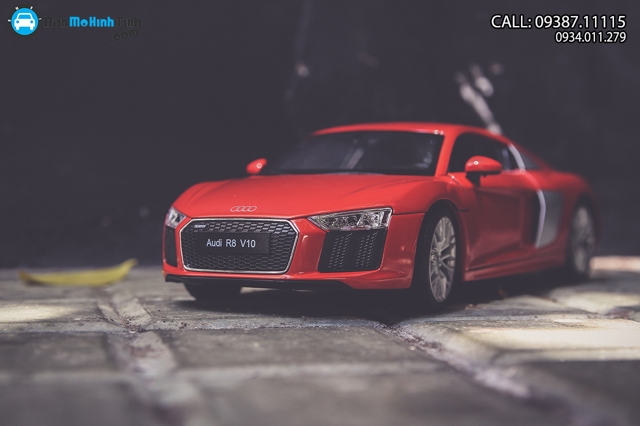 Mô hình xe ô tô XE AUDI R8 V10 RED