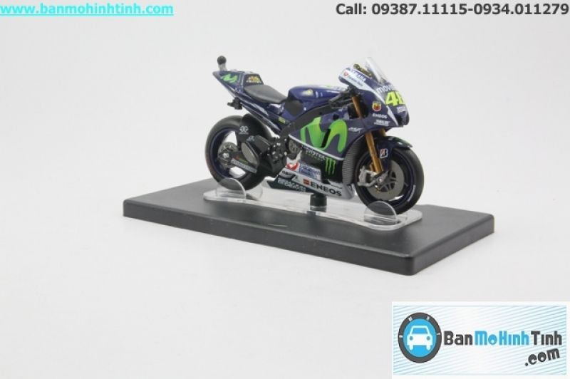  Mô hình xe mô tô Yamaha YZR M1 World Championship 2015 1:18 Leo 