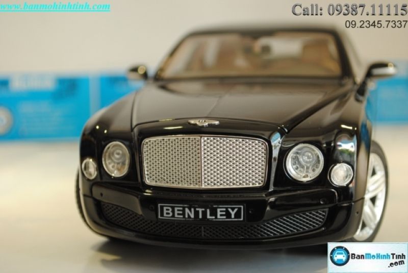 XE Mô hình xe ô tô TRƯNG BÀY BENTLEY MULSENCE BLACK 1:18 RASTAR