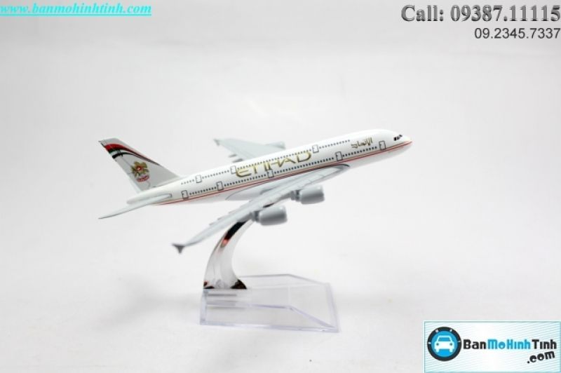  Mô Hình máy bay Etihad Airways Everfly 16cm 