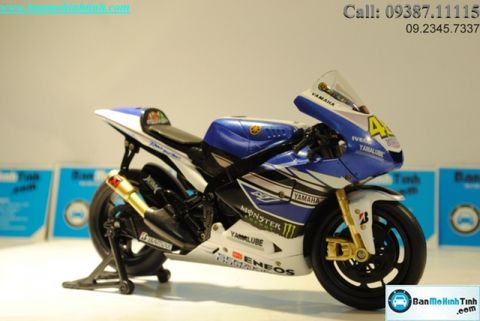 Mô hình xe mô tô  Yamaha YZR-M1 No 46 Valentino Rossi 2013 1:12 Newray