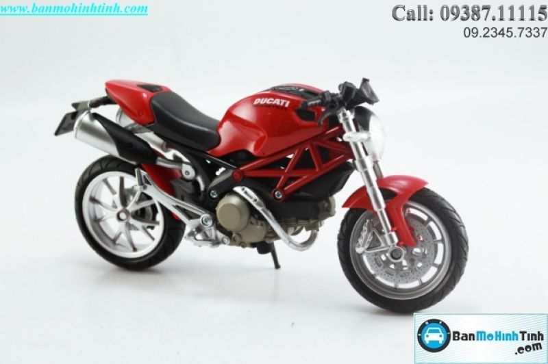  Mô hình xe mô tô  Ducati Monster 1100 Red 1:12 Newray 