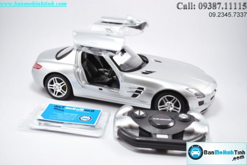  Mô hình xe điều khiển từ xa Mercedes-Benz SLS Silver 1:14 Rastar 