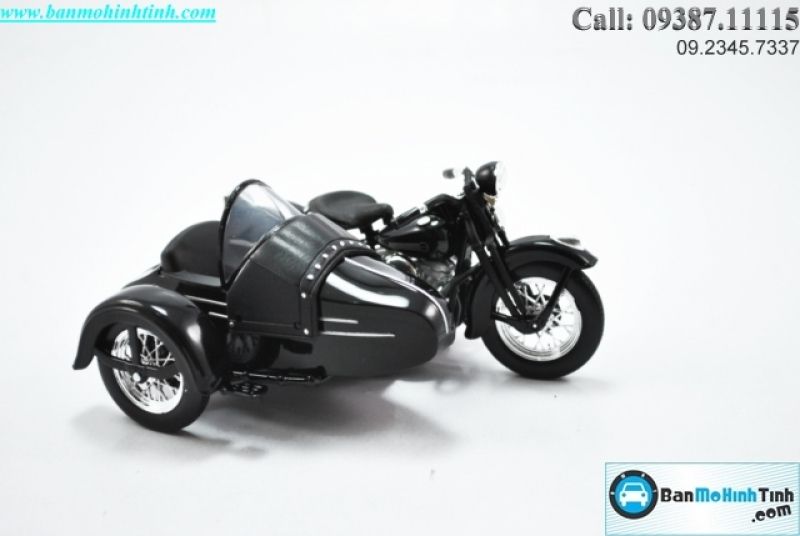  Mô hình xe mô tô H-D FL- Black 1948 1:18 Maisto 