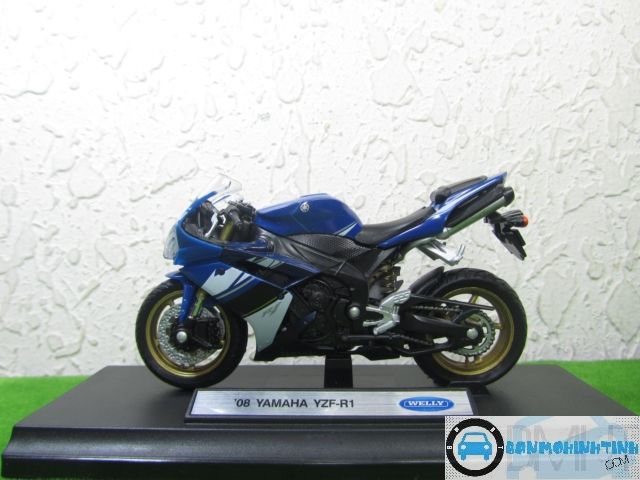  Mô hình xe mô tô  Yamaha FZ R1 Blue 1:18 