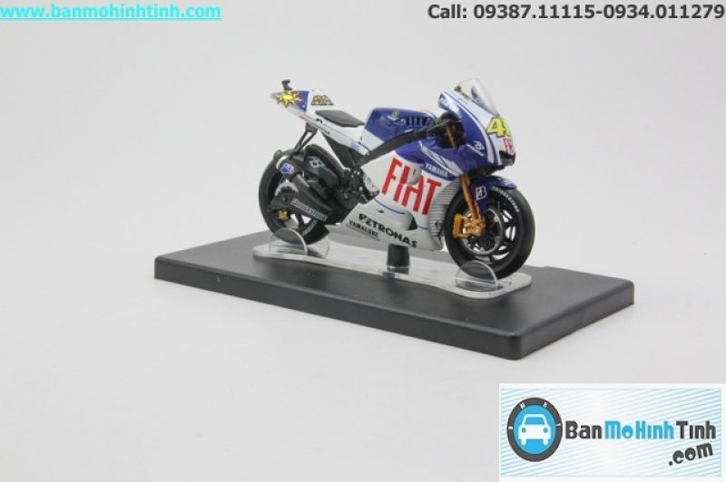  Mô hình xe mô tô Yamaha YZR M1 World Champion 2009 1:18 Leo 