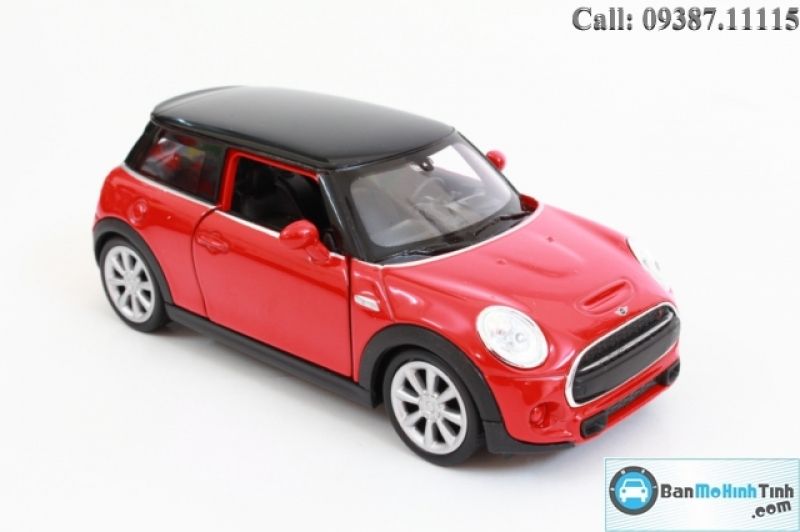  Mô hình xe Mini Cooper Hatch Red 1:36 Welly 