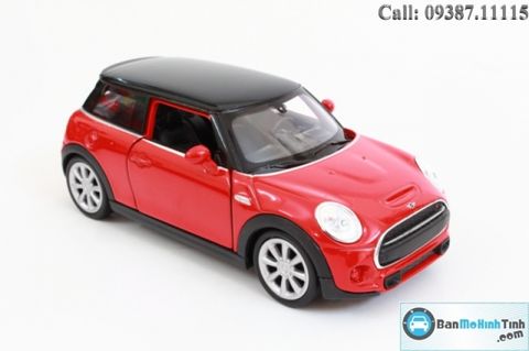 Mô hình xe Mini Cooper Hatch Red 1:36 Welly