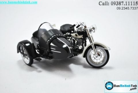 Mô hình xe mô tô H-D FLH Duo Glide-Birch 1958 1:18 Maisto