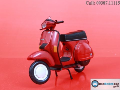 Mô hình xe Vespa T5 Pole Position Piaggio Red 1:18 Maisto