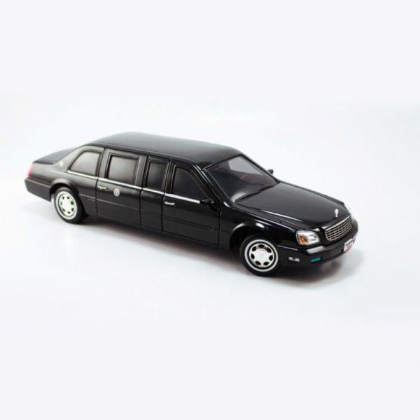  Mô hình xe 2001 Cadillac Deville Presidential Limo Black 1:24 Yatming- 24018 