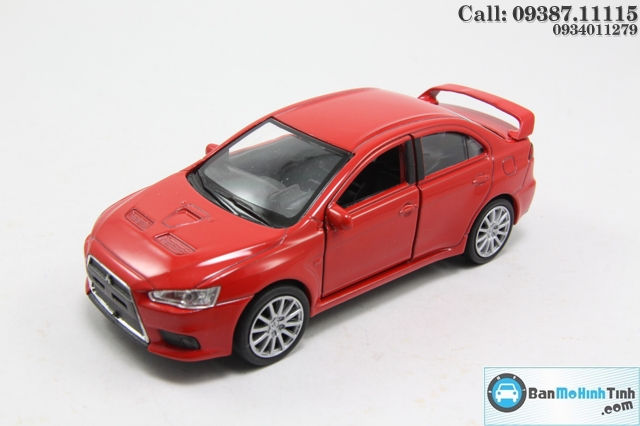 XE Mô hình xe ô tô-MITSUBISHI LANCER EVOLUTION RED