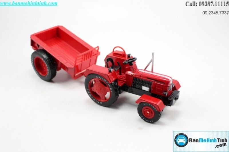  Mô hình xe Đầu máy kéo có thùng red 1:18 KDW - MH 691013 