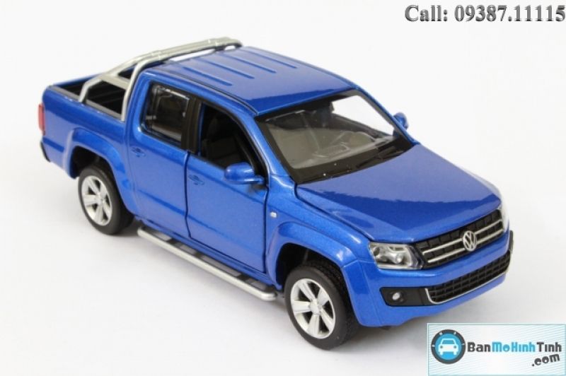 Mô hình xe ô tô Ô TÔ  Mô hình xe ô tô Ô TÔ VOLKSWAGEN AMAROK BLUE 1:32 UNI
