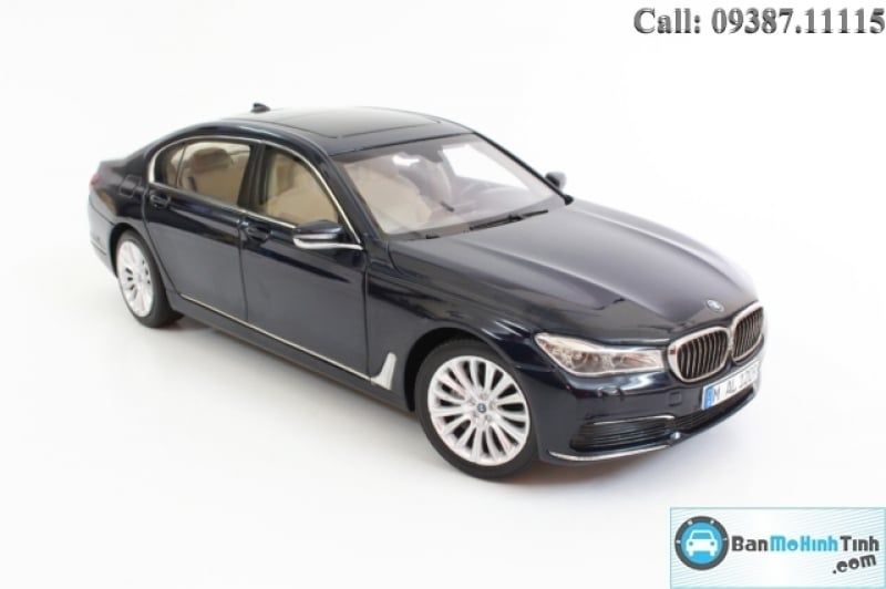 Mô hình xe ô tô Ô TÔ  Mô hình xe ô tô Ô TÔ BMW 7 SERIES 2017 SEDAN BLUE 1:18 PARAGON