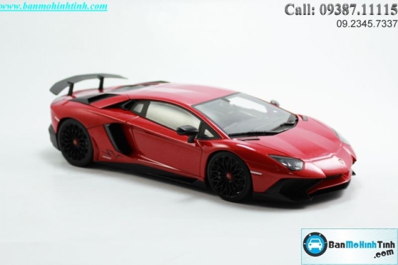  Mô hình xe Lamborghini Aventador SV LP750 Red 1:18 Kyosho 