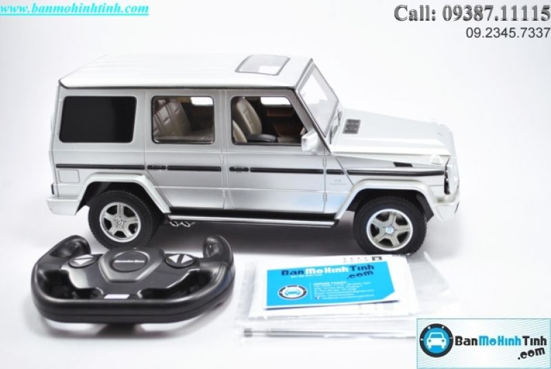  Mô hình xe điều khiển từ xa Mercedes-Benz  G55 AMG Silver 1:14 Rastar 