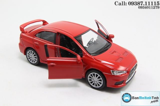 XE Mô hình xe ô tô-MITSUBISHI LANCER EVOLUTION RED