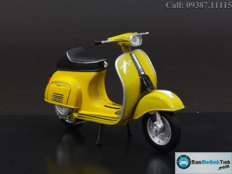  Mô hình xe Vespa Elestart 50 Piaggio Yellow 1:18 Maisto 