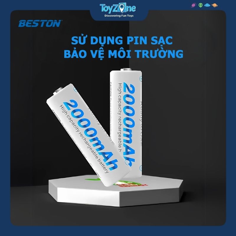 Viên pin sạc AA 1.2V – 2000mAh BESTON
