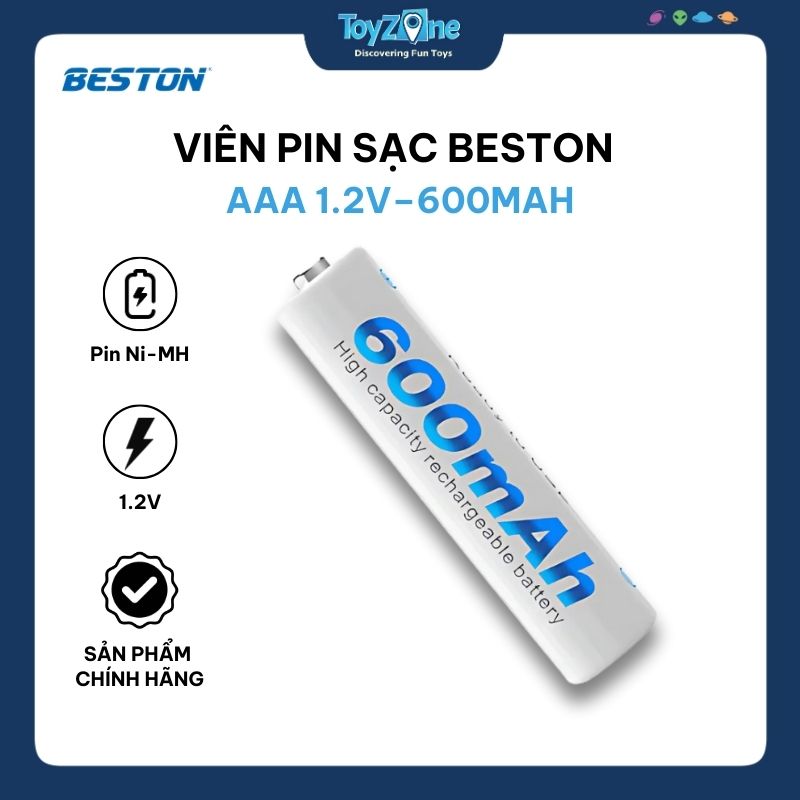 Viên pin sạc AAA 1.2V – 600mAh BESTON