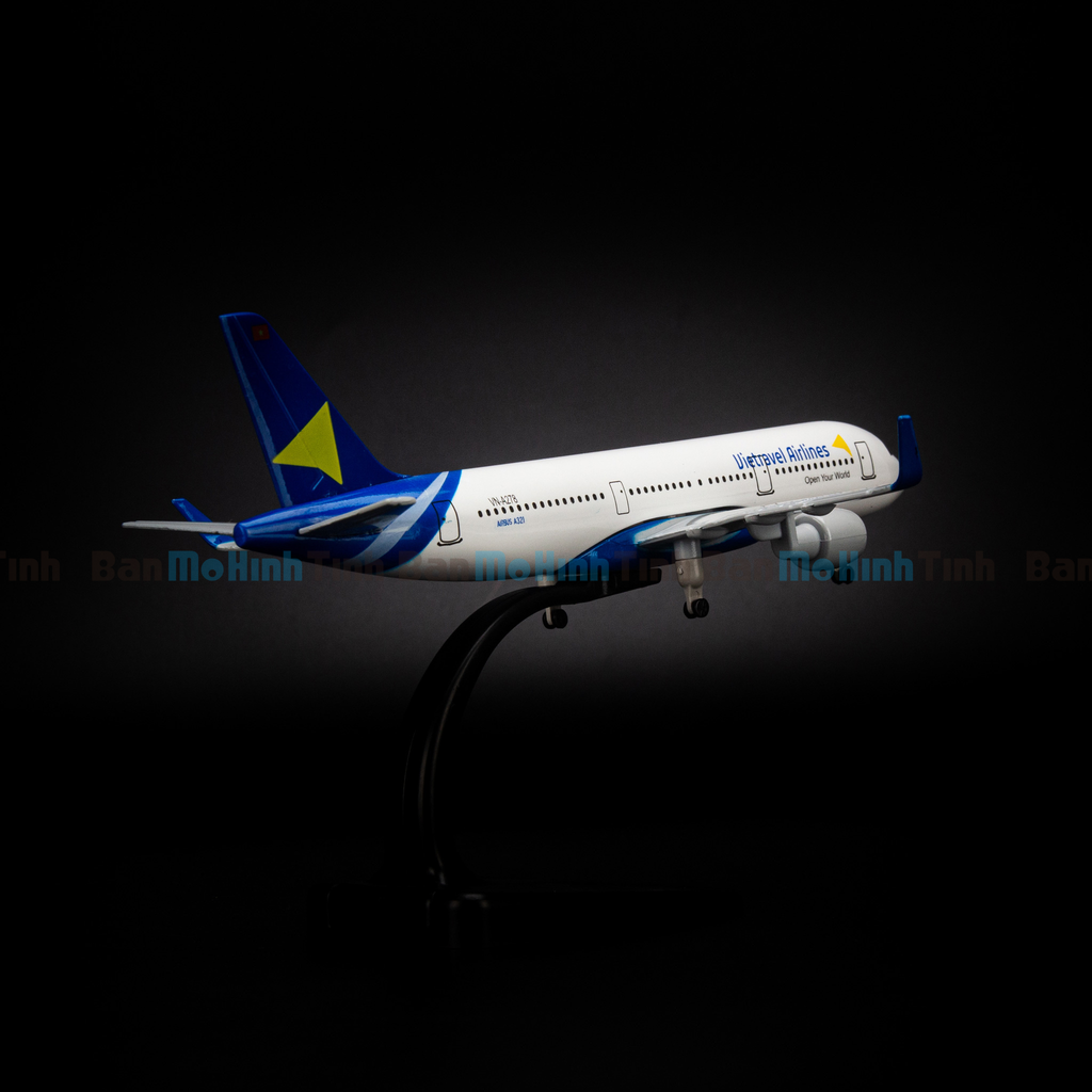 Mô hình máy bay Vietravel Airbus A321 20cm Everfly