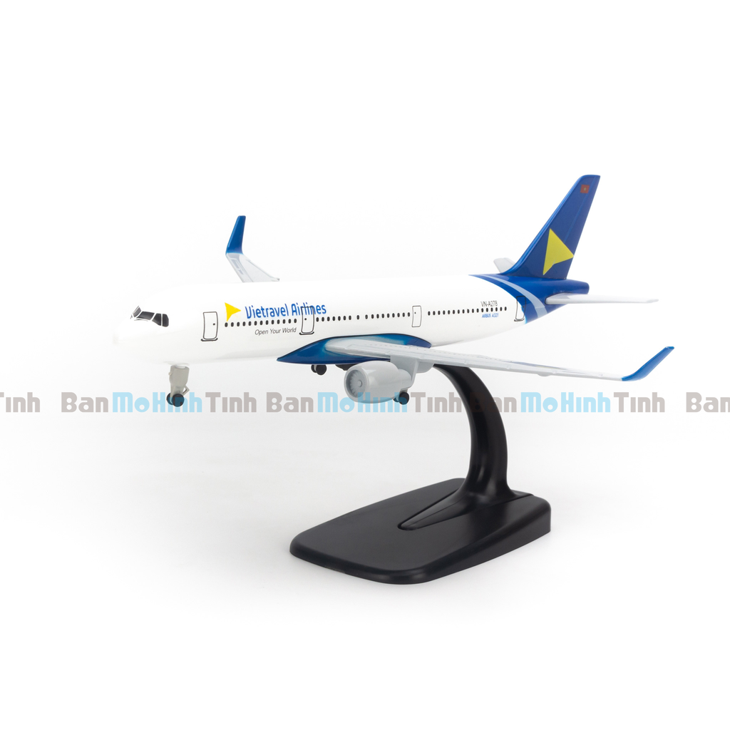 Mô hình máy bay Vietravel Airbus A321 20cm Everfly