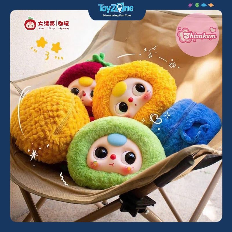  Mô hình Blind box Khóa kéo Gấu bông Baby Three Fruit Orchard Zipper Bag ( Vườn Trái Cây ) CUREPLANETA 