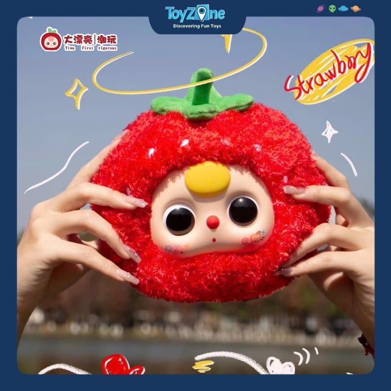  Mô hình Blind box Khóa kéo Gấu bông Baby Three Fruit Orchard Zipper Bag ( Vườn Trái Cây ) CUREPLANETA 